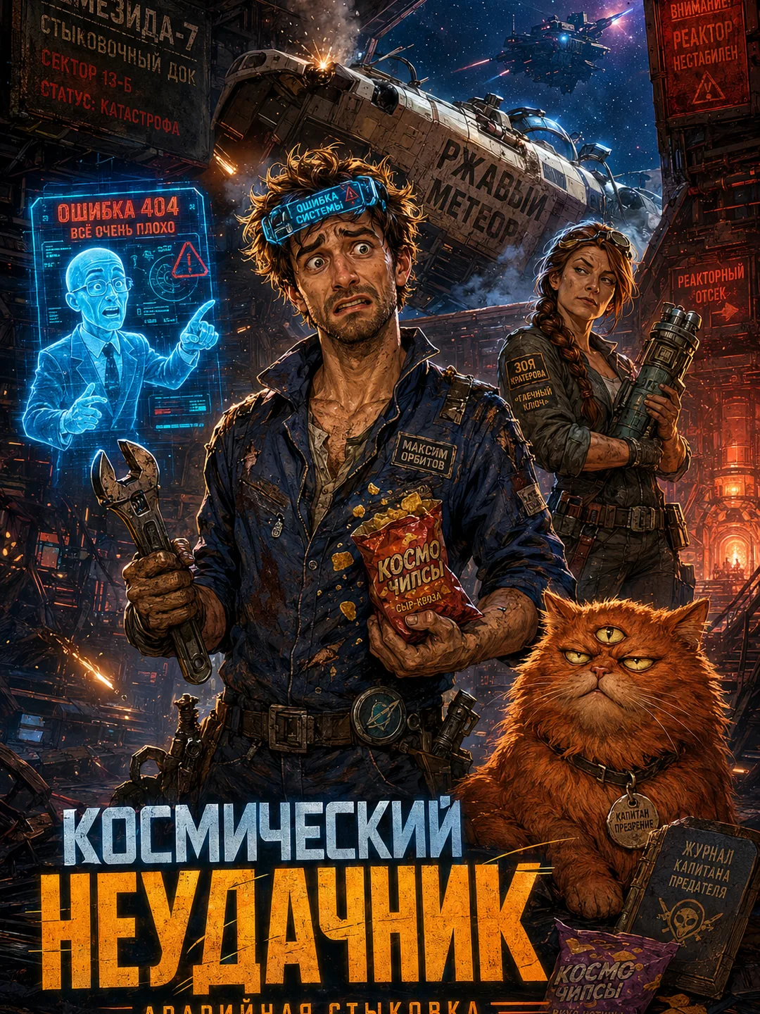 Обложка истории «Космический Неудачник: Аварийная стыковка»